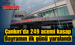 Çankırı’da 249 acemi kasap bayramın ilk günü yaralandı