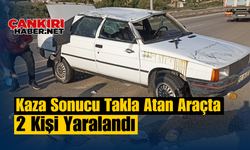 Kaza Sonucu Takla Atan Araçta 2 Kişi Yaralandı