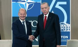 Cumhurbaşkanı Erdoğan, Almanya Başbakanı Scholz'u Washington'da Kabul Etti