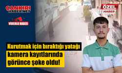 Kurutmak için bıraktığı yatağı kamera kayıtlarında görünce şoke oldu!