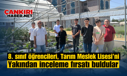 8. sınıf öğrencileri, Tarım Meslek Lisesi'ni yakından inceleme fırsatı buldular