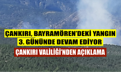 Çankırı Bayramören'de yangın 3. gününde! Çankırı Valiliği'nden açıklama: