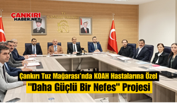 Çankırı Tuz Mağarası’nda KOAH Hastalarına Özel "Daha Güçlü Bir Nefes" Projesi