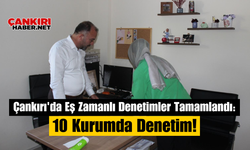 Çankırı'da Eş Zamanlı Denetimler Tamamlandı: 10 Kurumda Denetim!