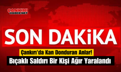 Çankırı'da Kan Donduran Anlar! Bıçaklı Saldırı Bir Kişi Ağır Yaralandı