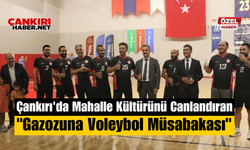 Çankırı'da Mahalle Kültürünü Canlandıran "Gazozuna Voleybol Müsabakası"