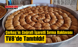 Çerkeş’in Coğrafi İşaretli Sırma Baklavası TV8'de Tanıtıldı!