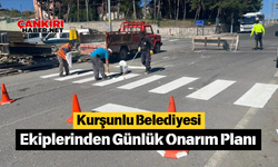 Kurşunlu Belediyesi Ekiplerinden Günlük Onarım Planı