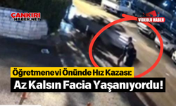 Öğretmenevi Önünde Hız Kazası: Az Kalsın Facia Yaşanıyordu!