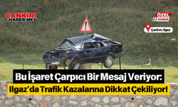 Bu İşaret Çarpıcı Bir Mesaj Veriyor: Ilgaz’da Trafik Kazalarına Dikkat Çekiliyor!