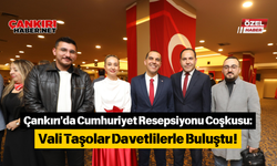 Çankırı'da Cumhuriyet Resepsiyonu Coşkusu: Vali Taşolar Davetlilerle Buluştu!