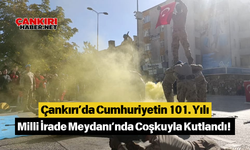 Çankırı’da Cumhuriyetin 101. Yılı Milli İrade Meydanı’nda Coşkuyla Kutlandı