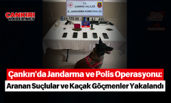 Çankırı'da Jandarma ve Polis Operasyonu: Aranan Suçlular ve Kaçak Göçmenler Yakalandı