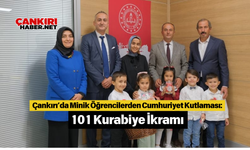 Çankırı’da Minik Öğrencilerden Cumhuriyet Kutlaması: 101 Kurabiye İkramı