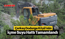 Çerkeş Dodurga Köyü'nün İçme Suyu Hattı Tamamlandı