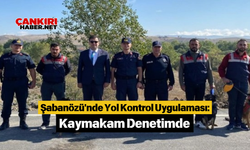 Şabanözü'nde Yol Kontrol Uygulaması: Kaymakam Denetimde