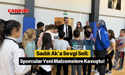 Sadık Ak’a Sevgi Seli: Sporcular Yeni Malzemelere Kavuştu