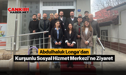 Abdulhaluk Longa’dan Kurşunlu Sosyal Hizmet Merkezi’ne Ziyaret