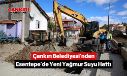 Çankırı Belediyesi’nden Esentepe’de Yeni Yağmur Suyu Hattı