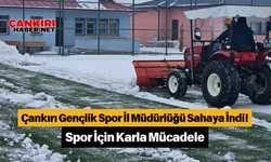 Çankırı Gençlik Spor İl Müdürlüğü Sahaya İndi! Spor İçin Karla Mücadele