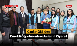 Çankırı GSB’den Emekli Öğretmenlere Anlamlı Ziyaret