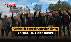 Çankırı’da Başbuğ Alparslan Türkeş Anısına 107 Fidan Dikildi