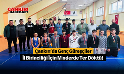 Çankırı’da Genç Güreşçiler İl Birinciliği İçin Minderde Ter Döktü!