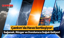 Çankırı’da Hava Sertleşiyor: Sağanak, Rüzgar ve Dondurucu Soğuk Geliyor!