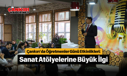 Çankırı’da Öğretmenler Günü Etkinlikleri: Sanat Atölyelerine Büyük İlgi