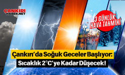 Çankırı’da Soğuk Geceler Başlıyor: Sıcaklık 2°C’ye Kadar Düşecek!