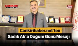 Cankirihaber.net’ten Sadık Ak’a Doğum Günü Mesajı