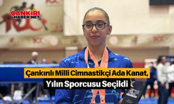 Çankırılı Milli Cimnastikçi Ada Kanat, Yılın Sporcusu Seçildi