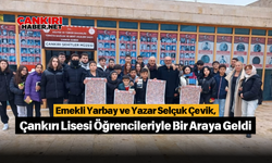 Emekli Yarbay ve Yazar Selçuk Çevik, Çankırı Lisesi Öğrencileriyle Bir Araya Geldi