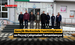 Gençlik Merkezinde Yeni Kütüphane ve Peyzaj Çalışmaları Tamamlanıyor