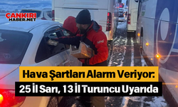 Hava Şartları Alarm Veriyor: 25 İl Sarı, 13 İl Turuncu Uyarıda