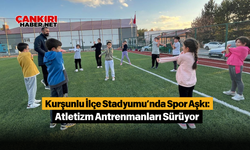 Kurşunlu İlçe Stadyumu’nda Spor Aşkı: Atletizm Antrenmanları Sürüyor