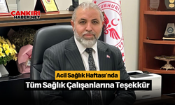 Acil Sağlık Haftası’nda Tüm Sağlık Çalışanlarına Teşekkür