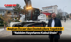 Başkan Özcan’dan Destekçilere Teşekkür: “Rabbim Hayırlarını Kabul Etsin”