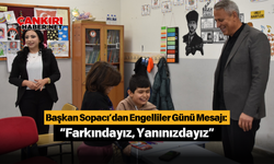 Başkan Sopacı’dan Engelliler Günü Mesajı: “Farkındayız, Yanınızdayız”