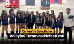 Çankırı’da Genç Kızlar Voleybol Turnuvası Nefes Kesti