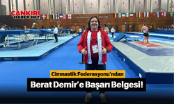 Cimnastik Federasyonu’ndan Berat Demir’e Başarı Belgesi!