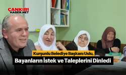 Kurşunlu Belediye Başkanı Uslu, Bayanların İstek ve Taleplerini Dinledi