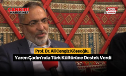 Prof. Dr. Ali Cengiz Köseoğlu, Yaren Çadırı'nda Türk Kültürüne Destek Verdi