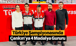 Türkiye Şampiyonasında Çankırı'ya 4 Madalya Gururu