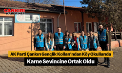 AK Parti Çankırı Gençlik Kolları’ndan Köy Okullarıda Karne Sevincine Ortak Oldu