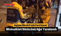 Aşiyan Mevkii’nde Feci Kaza! Motosiklet Sürücüsü Ağır Yaralandı