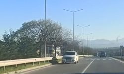 Bafra’da Trafik Şoku! Ters Yöne Girip Geri Geri Gitti