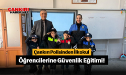 Çankırı Polisinden İlkokul Öğrencilerine Güvenlik Eğitimi!