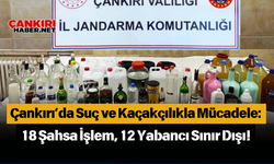 Çankırı’da Suç ve Kaçakçılıkla Mücadele: 18 Şahsa İşlem, 12 Yabancı Sınır Dışı!