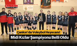 Çankırı’da Voleybol Heyecanı! Midi Kızlar Şampiyonu Belli Oldu